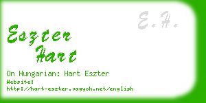 eszter hart business card